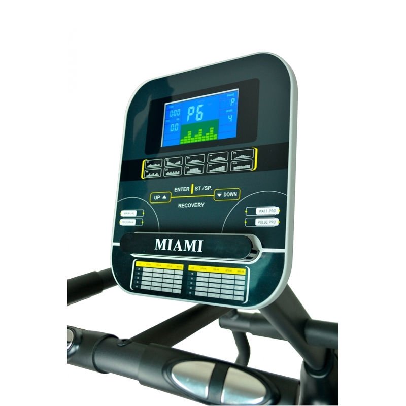 Эллиптический электрический тренажер переднеприводной IRON HORSE MIAMI (маховик 7 кг, шаг 42cм; 130 кг)