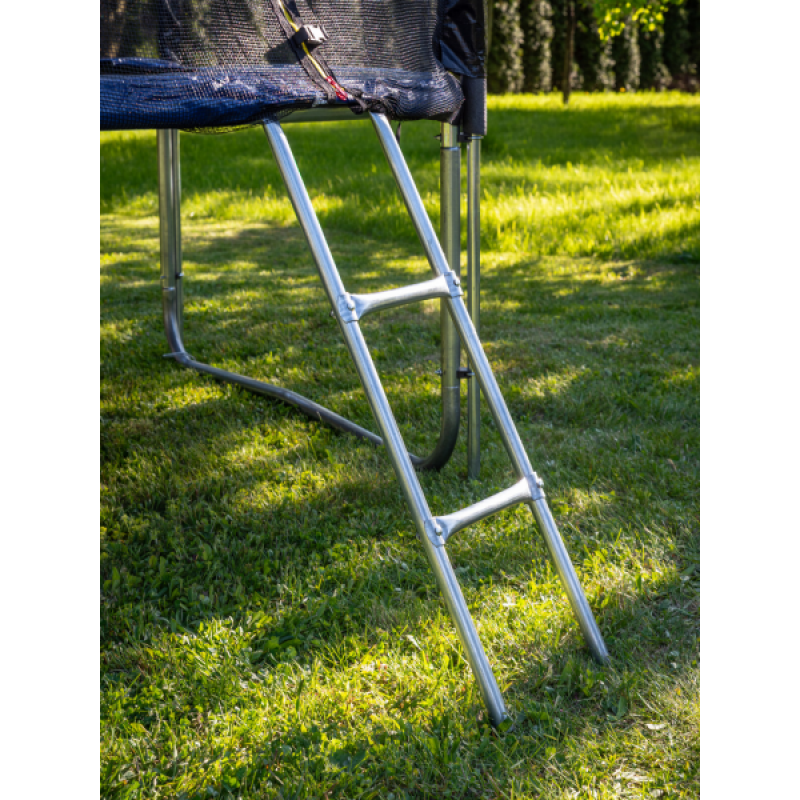 Батут Funfit PRO (12FT) (УСИЛЕННЫЙ) с защитной сеткой и лестницей. Диаметр - 374 см. Нагрузка - 180 кг.