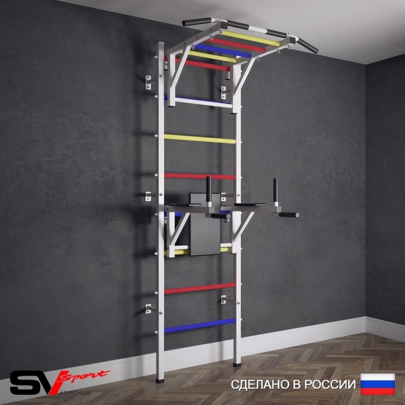 Шведская стенка Sv Sport усиленная 622 (Турник рукоход/Брусья)