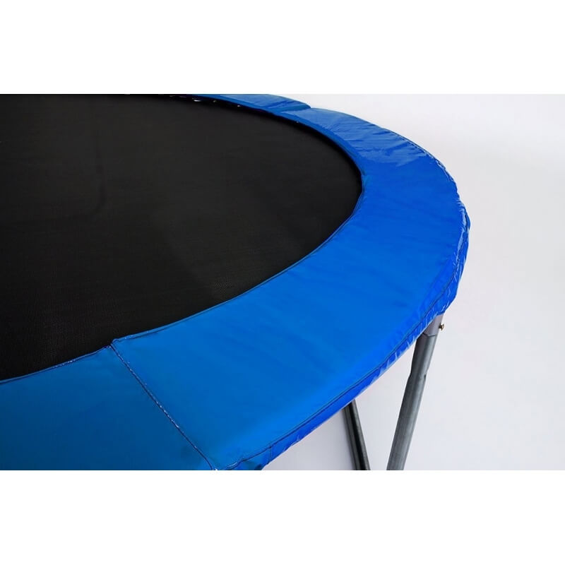 Батут "Atlas Sport" (14ft) Basic BLUE с внешней сеткой и лестницей. Диаметр - 435 см. Нагрузка - 180 кг.