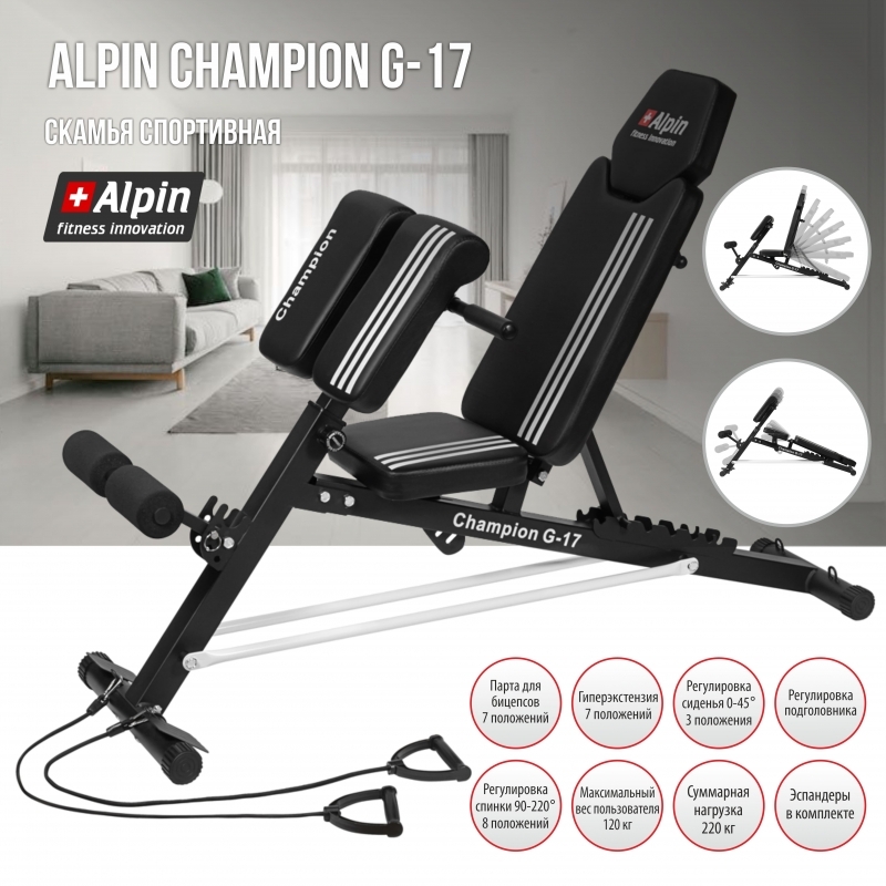 Скамья спортивная Alpin Champion G-17