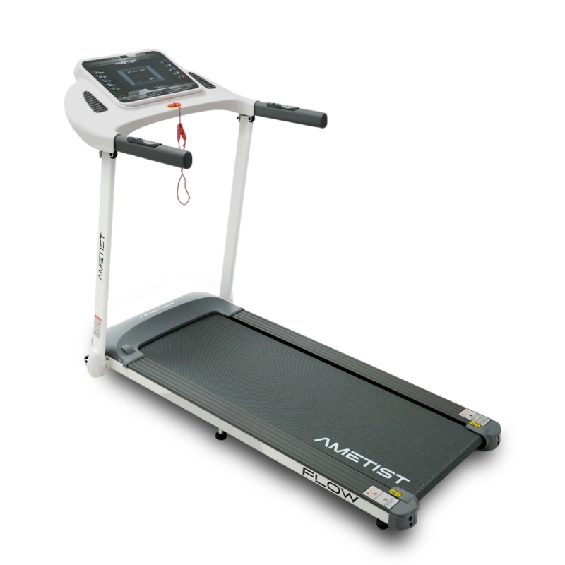 Беговая дорожка AMETIST FLOW White-Gray (16 км/ч /130 кг)