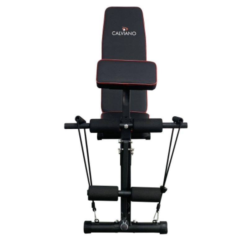 Скамья спортивная Calviano 1003 Red+black складная