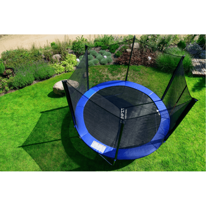 Батут "FunFit" (8 ft) с внешней сеткой и лестницей. Диаметр - 252 см. Нагрузка - 100 кг.