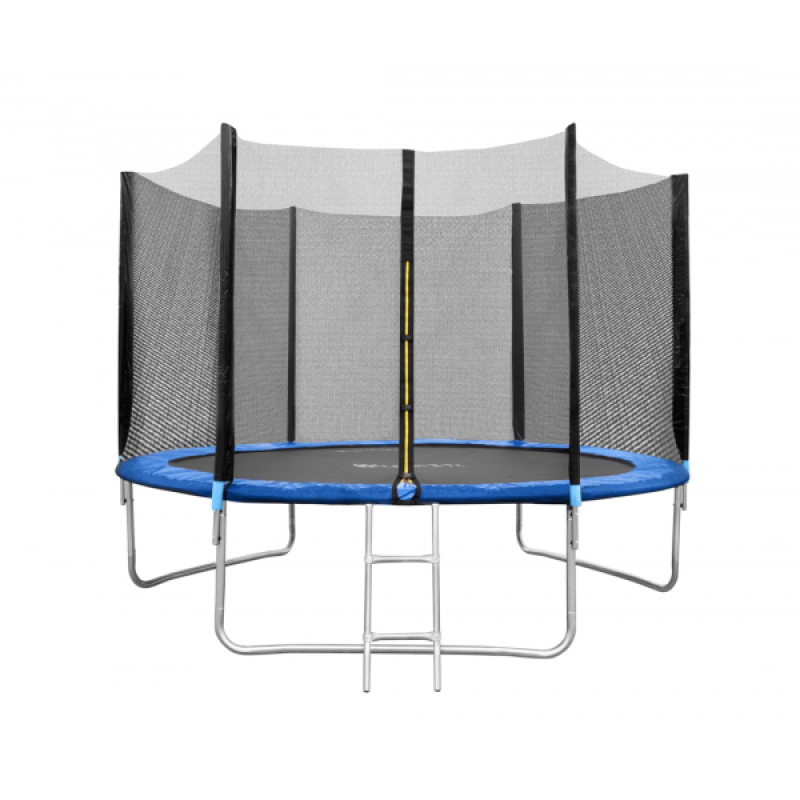 Батут Funfit BASIC (10FT) BLUE с защитной сеткой и лестницей. Диаметр - 312 см. Нагрузка - 150 кг.