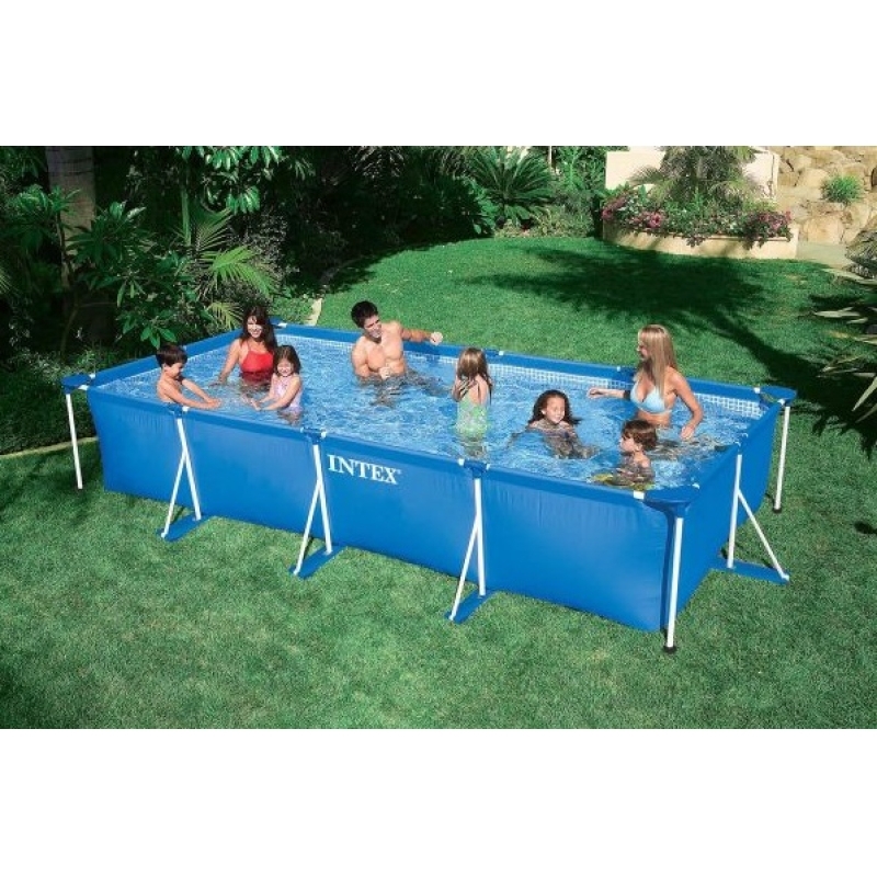 Каркасный бассейн Intex 28273 Rectangular Frame Pool 450x220x84