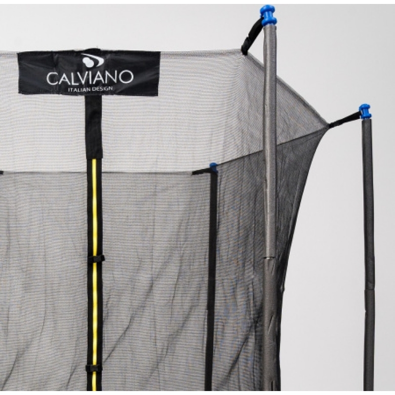 Батут "Calviano" (6ft) SMILE с внутренней сеткой и лестницей, складной. Диаметр - 183 см. Нагрузка - 100 кг.