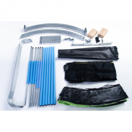 Батут SKYJUMP PRO (УСИЛЕННЫЙ) (8FT) с защитной сеткой и лестницей. Диаметр - 252 см. Нагрузка - 150 кг.