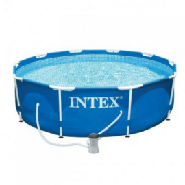 Каркасный бассейн Intex для дачи 28212 Metal Frame 366x76 + фильтр-насос 2000 л/ч