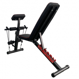 Скамья спортивная Calviano 1003 Red+black складная