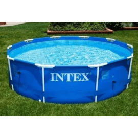 Набор!!! Каркасный бассейн Intex 366х76см, с тентом и альгитинн, арт. 28210 в наборе