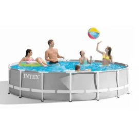 Набор!!! Каркасный бассейн Intex 366х76см, с тентом и альгитинн, арт. 26710 в наборе