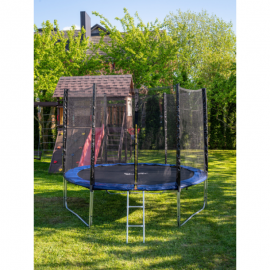 Батут Funfit PRO (10FT) (УСИЛЕННЫЙ) с защитной сеткой и лестницей. Диаметр - 312 см. Нагрузка - 180 кг.