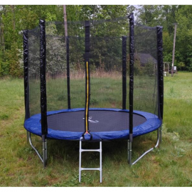 Батут Funfit PRO (УСИЛЕННЫЙ) (8FT) с защитной сеткой и лестницей. Диаметр - 252 см. Нагрузка - 150 кг.