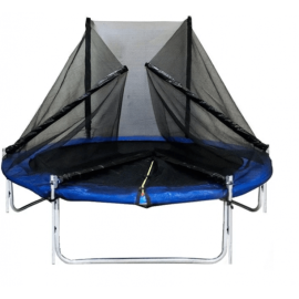 Батут Funfit PRO (УСИЛЕННЫЙ) (8FT) с защитной сеткой, лестницей и длинными СКЛАДНЫМИ стойками. Диаметр - 252 см. Нагрузка - 150 кг.