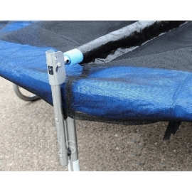 Батут Funfit PRO (УСИЛЕННЫЙ) (8FT) с защитной сеткой, лестницей и длинными СКЛАДНЫМИ стойками. Диаметр - 252 см. Нагрузка - 150 кг.