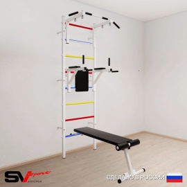 Шведская стенка SV Sport 505 (Турник стандарт/Брусья/Скамья)