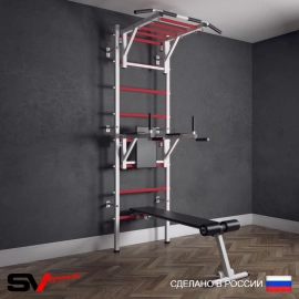 Шведская стенка Sv Sport усиленная 624 (Турник рукоход/Брусья/Скамья)