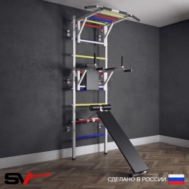 Шведская стенка Sv Sport усиленная 624 (Турник рукоход/Брусья/Скамья)