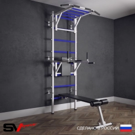 Шведская стенка Sv Sport усиленная 624 (Турник рукоход/Брусья/Скамья)