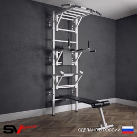 Шведская стенка Sv Sport усиленная 626 (Турник рукоход/Брусья/Стойка/Скамья)
