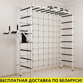 Спортивный комплекс с турником, брусьями и сеткой (Sv Sport П 406)