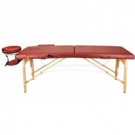 Массажный стол Atlas Sport складной 2-с деревянный 60 см (бургунди)