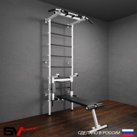 Шведская стенка Sv Pro 804 (Турник Pro/Брусья/стойка/Скамья)