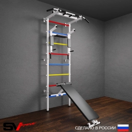 Шведская стенка Sv Pro 804 (Турник Pro/Брусья/стойка/Скамья)