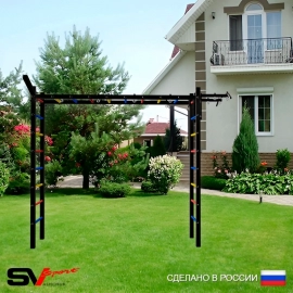 Уличная шведская стенка Sv Sport РУКОХОД + турник + кронштейн (У5051)