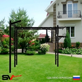Уличная шведская стенка Sv Sport РУКОХОД + турник + брусья + турник прямой + кронштейн (У5073)