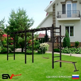 Уличная шведская стенка Sv Sport рукоход х 2 У55500 (Брусья/Скамья/Деревянные)