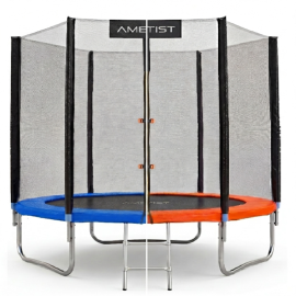 Батут "Ametist" (10 ft) с внешней сеткой и лестницей. Диаметр - 312 см. Нагрузка - 150 кг.