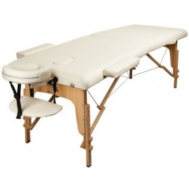 Массажный стол Atlas Sport складной 2-с деревянный 60 см (бежевый)