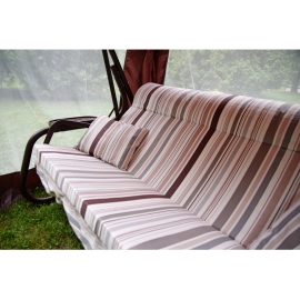 Садовые качели Olsa Турин-2 с1500, с москитной сеткой 236х138х181 см (нагрузка 280кг; труба Ø51х1.4мм)