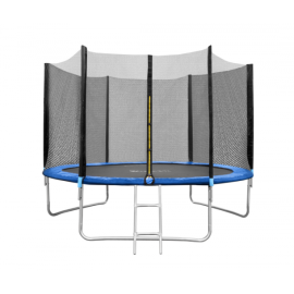 Батут Funfit BASIC (10FT) BLUE с защитной сеткой и лестницей. Диаметр - 312 см. Нагрузка - 150 кг.