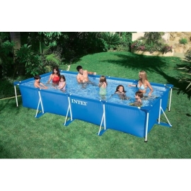 Каркасный бассейн Intex 28273 Rectangular Frame Pool 450x220x84