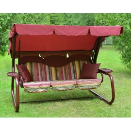 Садовые качели Olsa Мастак с910, 238x144x177 см, арт. с910 (нагрузка 320кг; труба Ø60х1,5мм)