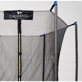 Батут "Calviano" (6ft) SMILE с внутренней сеткой и лестницей, складной. Диаметр - 183 см. Нагрузка - 100 кг.