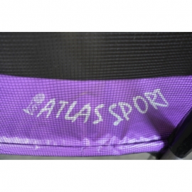 Батут "Atlas Sport" (13ft) PRO PURPLE с внешней сеткой и лестницей(усиленные опоры). Диаметр - 404 см. Нагрузка - 180 кг.