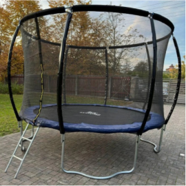Батут SKYJUMP MASTER (8FT) с защитной сеткой и лестницей. Диаметр - 252 см. Нагрузка - 150 кг.
